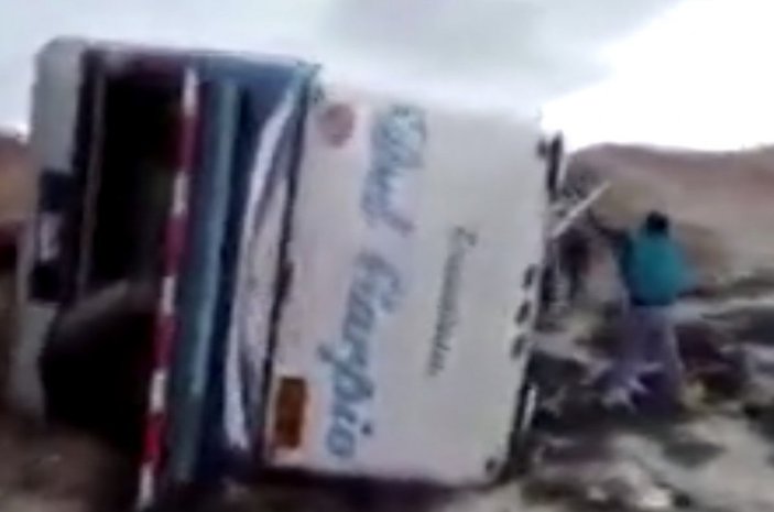 Peru'da otobüs kazası: 10 ölü, 40 yaralı