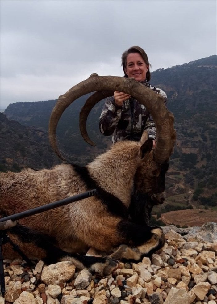 ABD'li kadın avcı Adıyaman'da avlandı