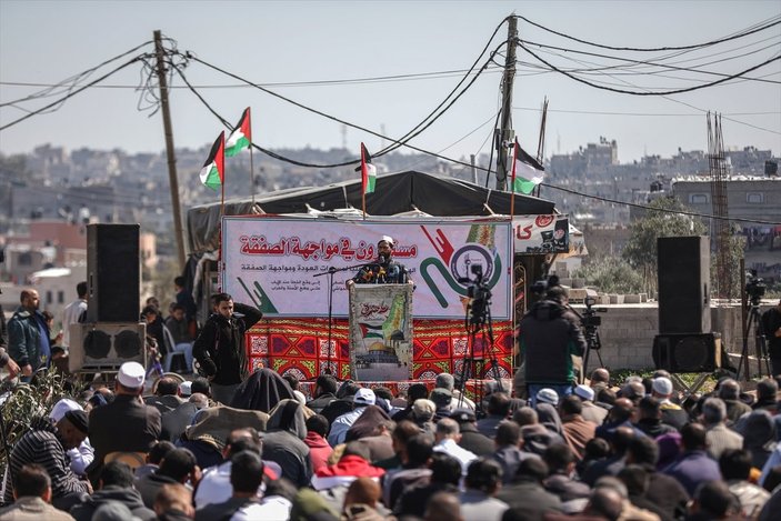 Gazze'de ABD'nin sözde barış planına protesto