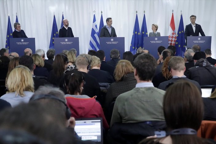 AB başkanlarından Yunanistan'a destek ziyareti