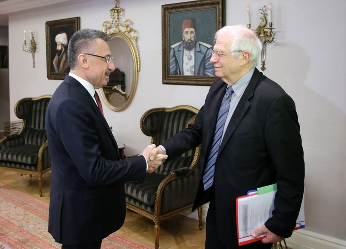 Fuat Oktay, Josep Borrell'i kabul etti