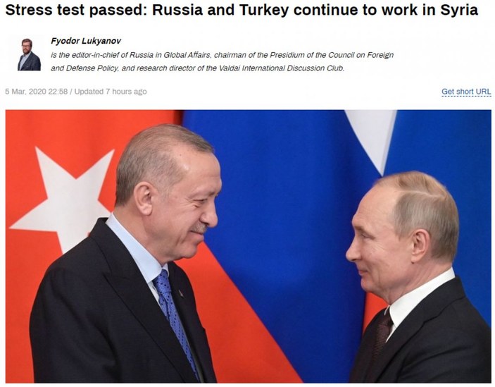 Türkiye ile Rusya arasındaki anlaşma dünya basınında