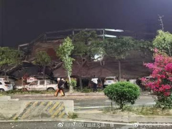 Çin'de korona hastalarının bulunduğu otel çöktü