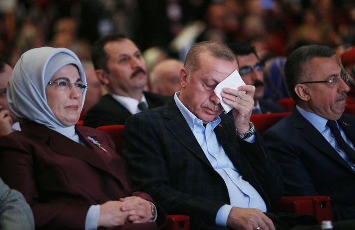 Şehit annelerinin konuşması Erdoğan'ı duygulandırdı