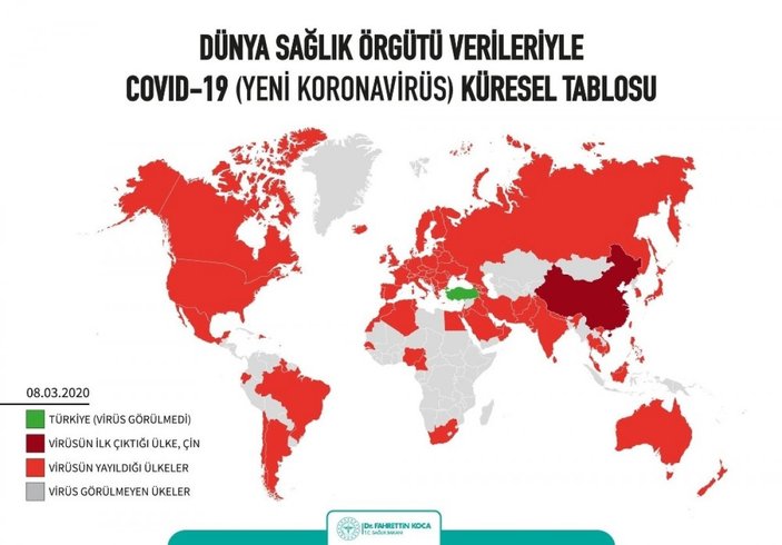 Koronavirüs Türkiye'nin çevresini dört bir yandan sardı