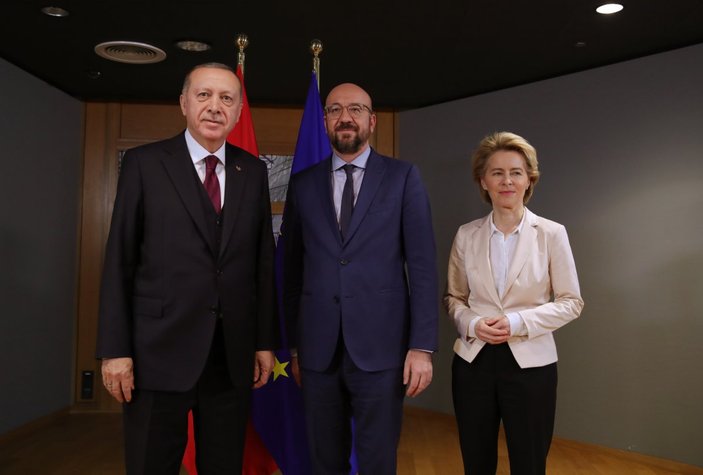 Erdoğan, AB kurum başkanlarıyla görüştü