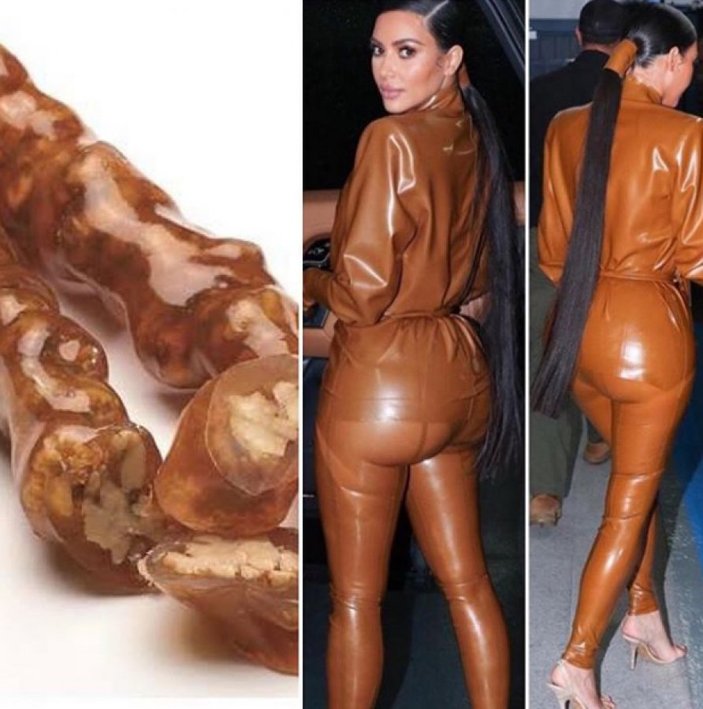 Kim Kardashian'ın seçtiği kıyafet alay konusu oldu