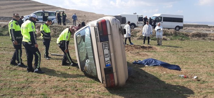 Çorum'da otomobil kazasında 1 kişi öldü, 1 kişi yaralandı