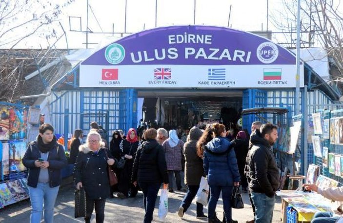 Edirne'deki Ulus Pazarı, turistlere kapatıldı