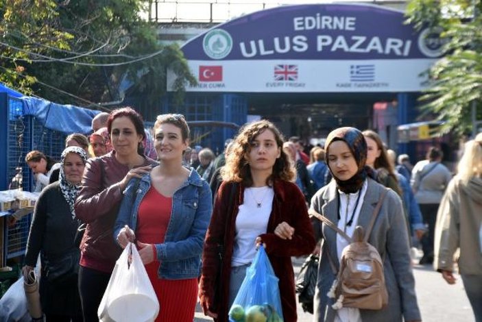 Edirne'deki Ulus Pazarı, turistlere kapatıldı