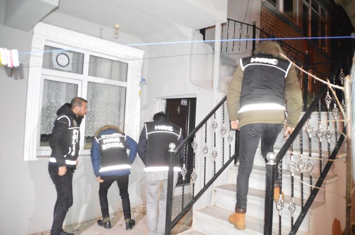 İstanbul'da 47 adrese eş zamanlı uyuşturucu operasyonu