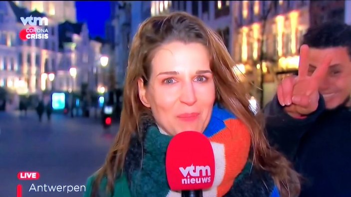 Canlı yayında tacize uğrayan Belçikalı muhabir