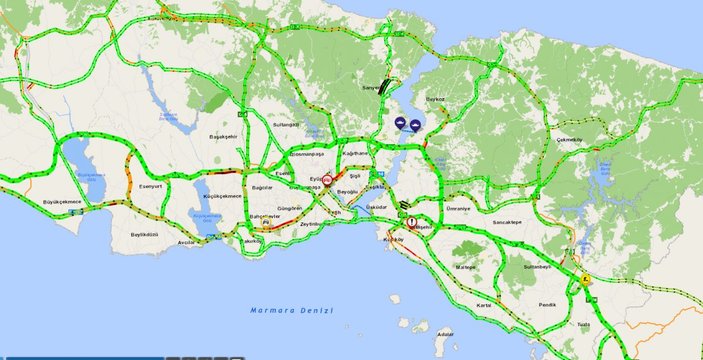 İstanbul trafiğinde koronavirüs etkisi