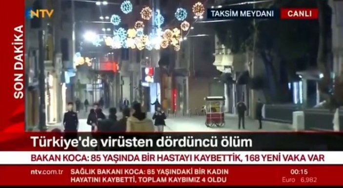 Taksim Meydanı'ndaki gençleri canlı yayında köpek kovaladı