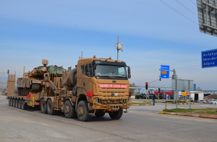 Suriye sınır hattına obüs, tank ve komando sevkiyatı