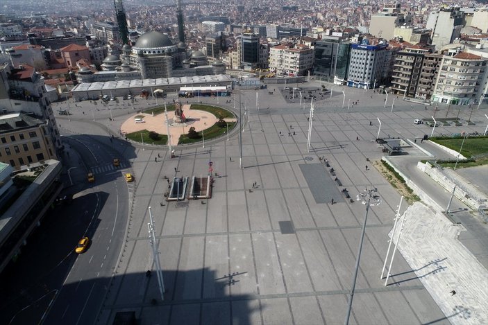 İstanbul meydanları havadan görüntülendi