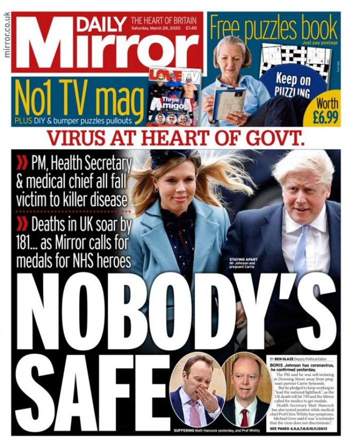 İngiliz basını: Koronavirüs, hükümeti kalbinden vurdu