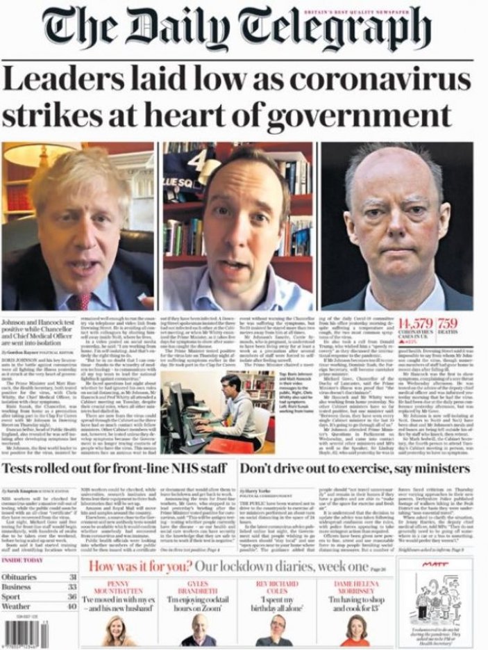 İngiliz basını: Koronavirüs, hükümeti kalbinden vurdu