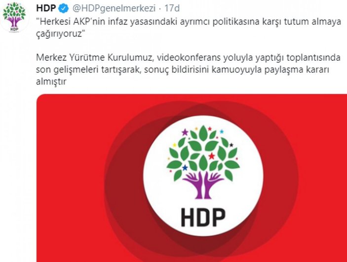 HDP infaz yasasından memnun değil