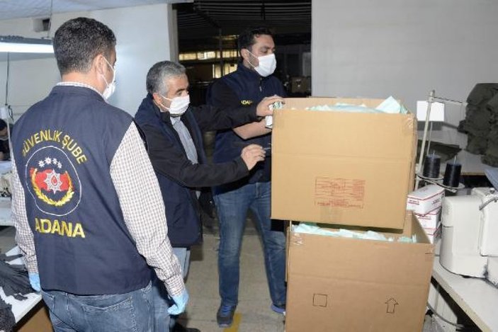 Adana'da 86 bin kaçak maske ele geçirildi