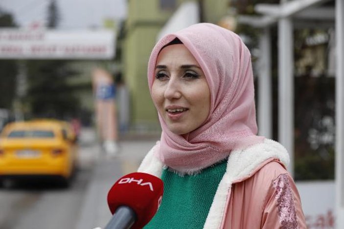 Ankara'da, koronayı yenen kadın sağlığına kavuştu