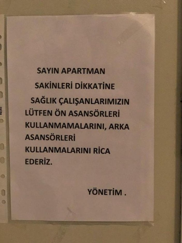 Sinop'ta sağlık çalışanlarına ayrımcılık yaptılar