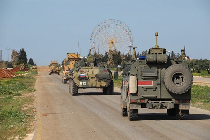 İdlib'de Türk-Rus birleşik kara devriyesi yapıldı