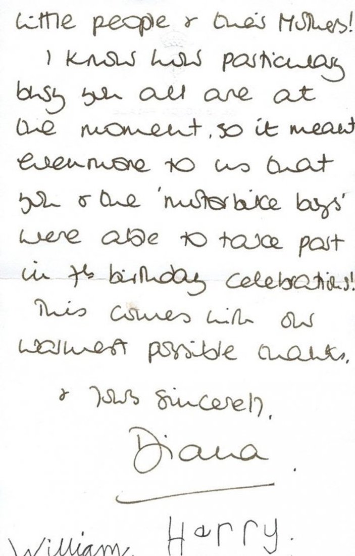 Prenses Diana'nın mektubu 16 bin sterline satışa çıktı