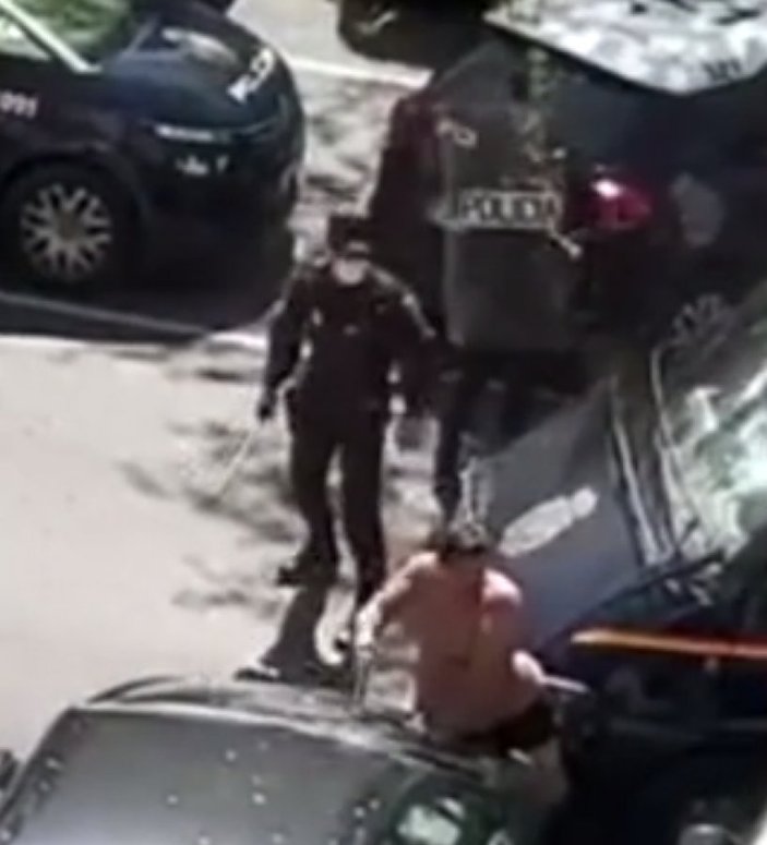 İspanya'da polisten kaçmaya çalışan koronalı adam