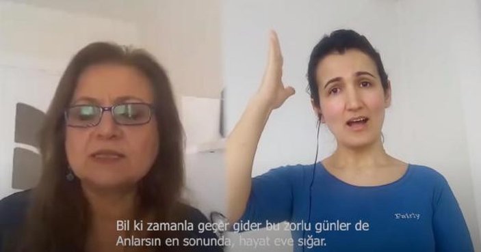 İzmir'deki öğretmenlerden şarkılı 'evde kalın' çağrısı