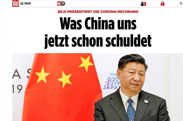 Alman Bild, Çin'e korona faturası çıkardı