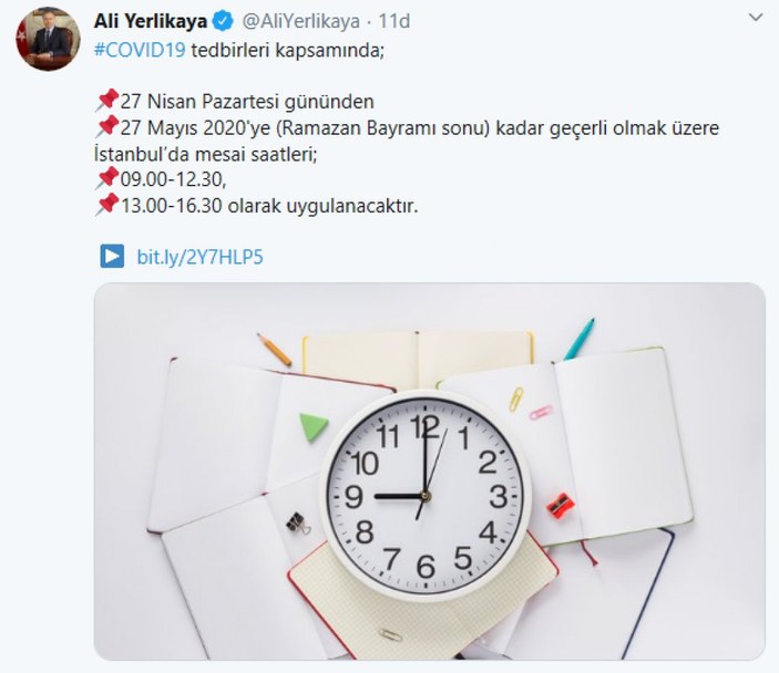 İstanbul'da kamu mesai saatlerinde değişiklik