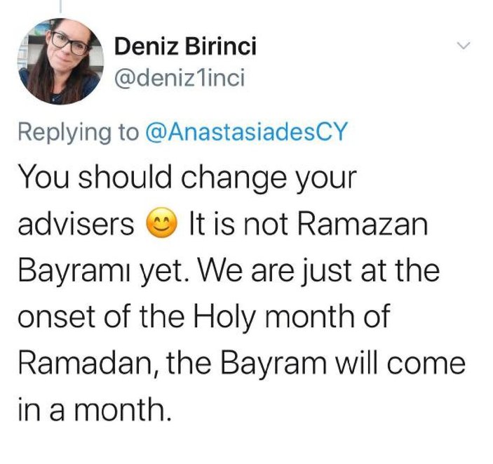 Rum lider Ramazan ayını, bayramla karıştırdı