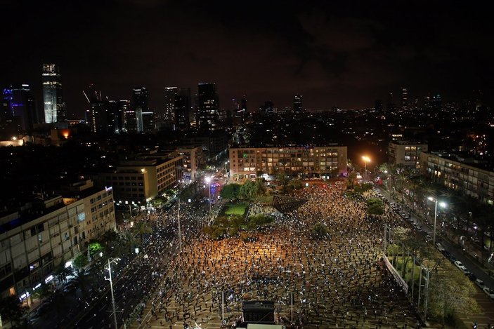 İsrail'de Netanyahu protestosu