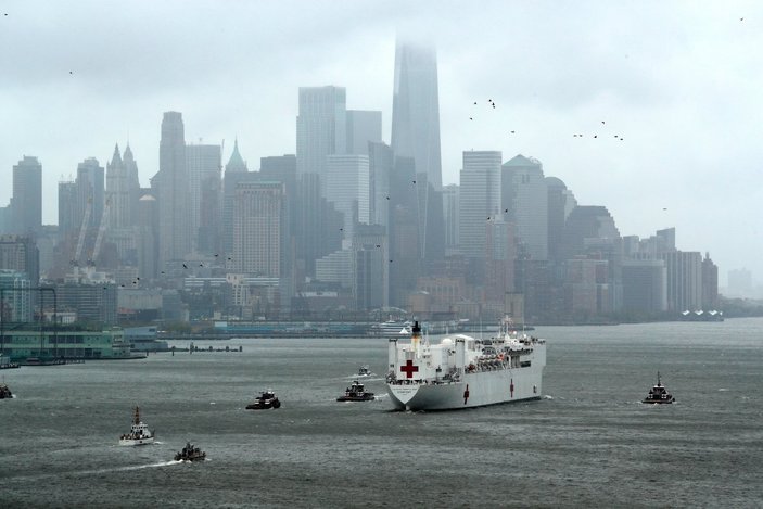 1000 yataklı hastane gemisinin New York'a faydası olmadı