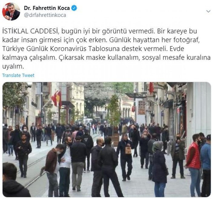 Taksim Meydanı ve İstiklal Caddesi için maske zorunluluğu