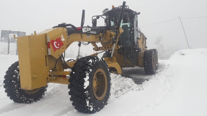 Erzurum'da mayısta karla mücadele