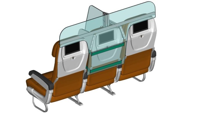 Koronavirüs sonrası uçakta koltuk düzenine yeni tasarım