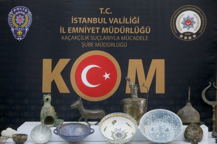 İstanbul'da 78 parça tarihi eser ele geçirildi