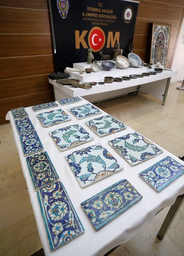 İstanbul'da 78 parça tarihi eser ele geçirildi