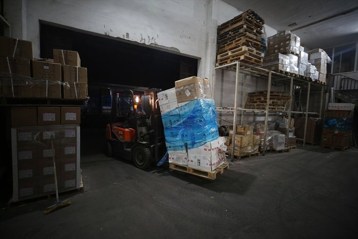Türkiye'nin gönderdiği tıbbi malzemeler Gazze'de