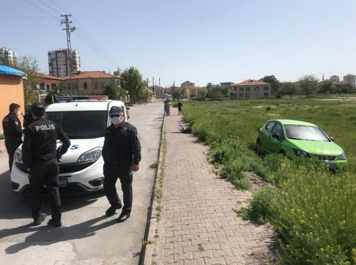Kayseri'de küçük yaştaki sürücü kaza yaptı