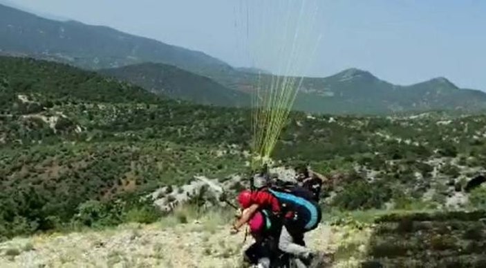 Nallıhan'da yamaç paraşütü kazası: 2 yaralı