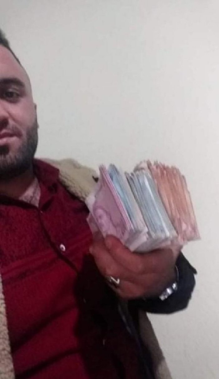 Aksaray'da paralarla paylaşım yapan hırsız yakalandı