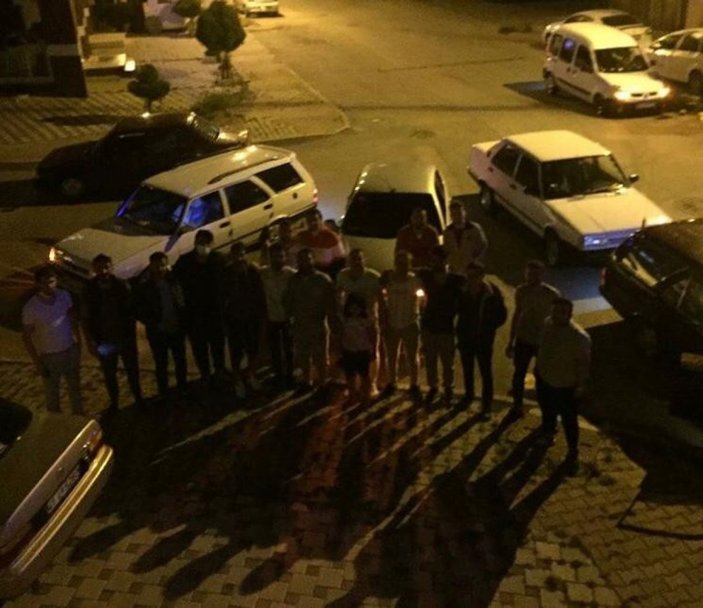 İstanbul’da bir grup drift yaparak doğum günü kutladı