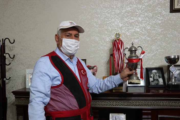 Diyarbakır'da, 74 yaşındaki adamın spor aşkı