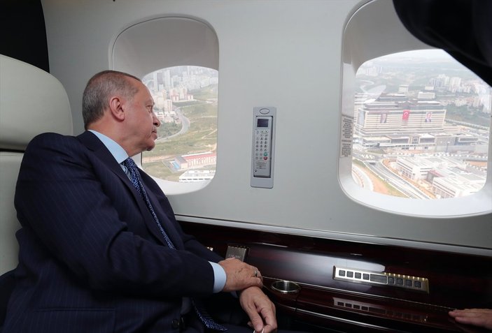 Erdoğan, Başakşehir Şehir Hastanesi'ni inceledi