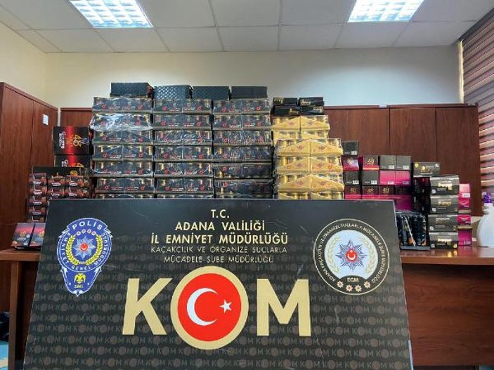 Adana'da, cinsel gücü artıran ürünler ele geçirildi