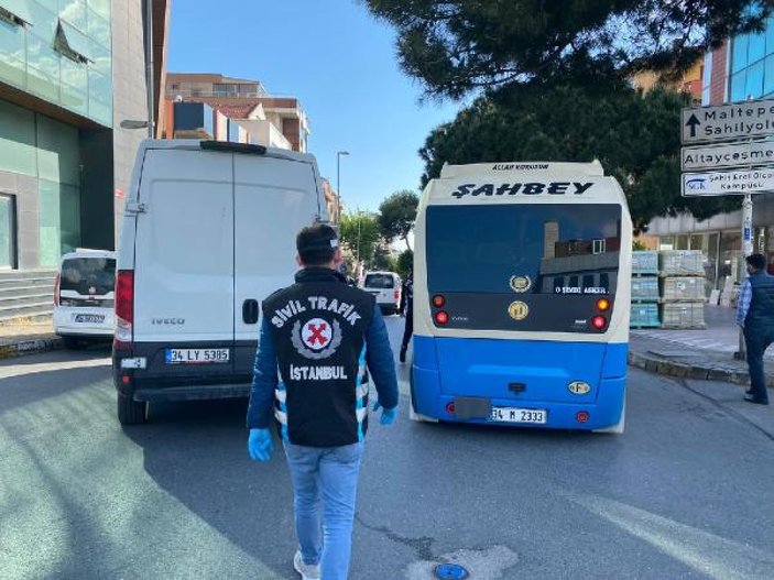 Maltepe'de fazla yolcu alan minibüsçüye ceza