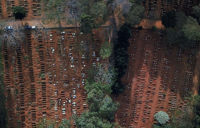 Brezilya'da son 24 saatte 1001 kişi daha öldü
